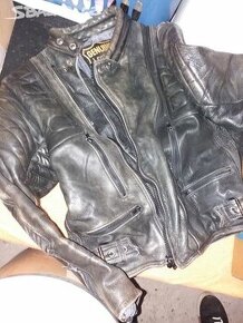 Vintage motorkarska kožená bunda Genuine Leather