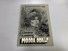 Kája Saudek Jaroslav Foglar Modrá rokle PODPIS - 1
