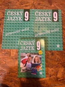 Set učebnice a 2 pracovní sešity čj pro 9. třídu