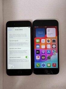 iPhone SE 2020 Red a SE 2022 Black