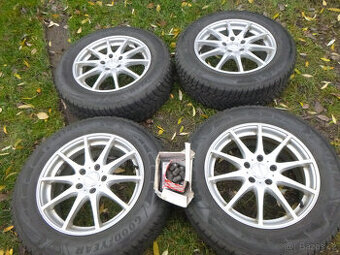 4x alu disk(5x114,3)zimní pneu goodyear 225/65 r17