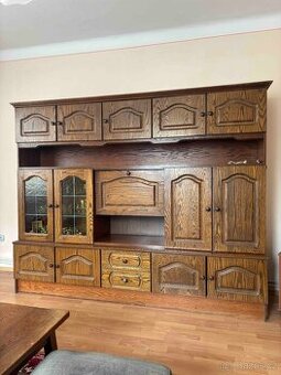 Rustikální obývací stěna