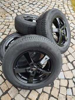 ALU Dezent 5x114,3 r16x6,5j ET 48, 215/65/16 zimní