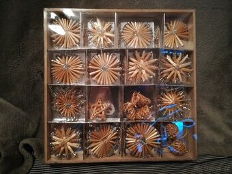 Slaměné vánoční ozdoby