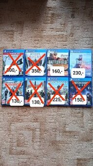 Hry na ps4(ps5) doprava od 50kč