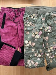 Dívčí kalhoty vel.140 (pouze růžové)