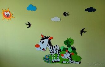 Dřevěná dekorace na zeď