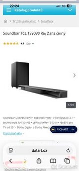 Soundbar TCL TS9030 RayDanz černý