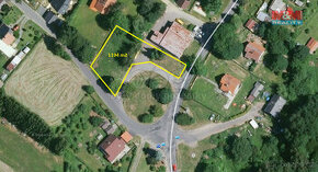 Prodej pozemku k bydlení, 1194 m², Tři Sekery - Krásné - 1