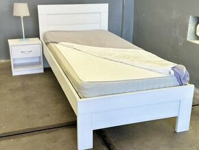 Prodam postel 90x200 s matraci a noční stolek