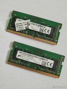 2x 4GB RAM DDR4 2400MHz SODIMM, SO-DIMM, 2ks za 300Kč