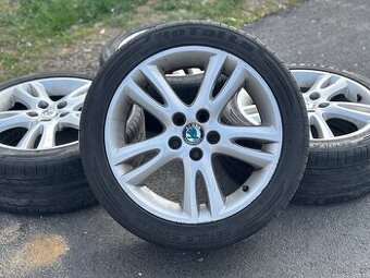 Original letní kola Škoda Elba 5x100 6,5J ET43 205/45 R16