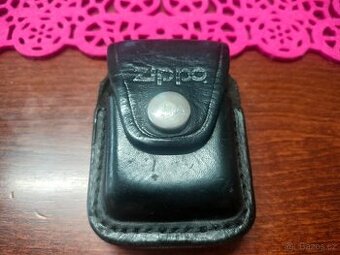 Zippo kapsička na opasek na zippo zapalovač černá kožená