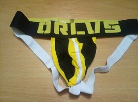 Pánské žlutočerné jockstrapy
