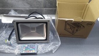 NOVÝ - RGB LED Reflektor, dálkový ovladač IP65