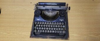 Kufřikový psací stroj Continental - Wanderer 50 1937