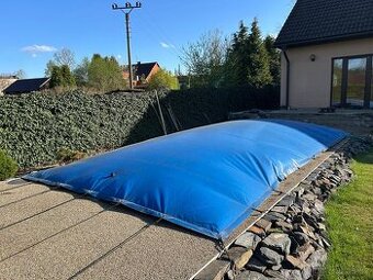 bazénový polštář, zakrývací folie s navijákem