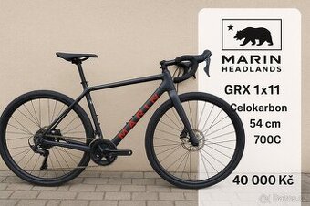 🚴♂️ Marin Headlands 54 cm – celokarbonový gravel, Shimano