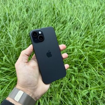 ZÁNOVNÍ APPLE IPHONE 15 128GB-ČERNÝ 100% BATERIE,ZÁRUKA
