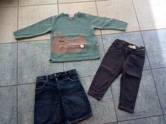 Balíček dívčího oblečení-vel. 104/110/116