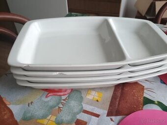 Porcelánové talíře dělené