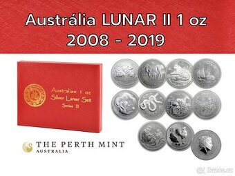 Lunární série 2, Austrálie 2008 - 2019. 1oz. 300.000 ks