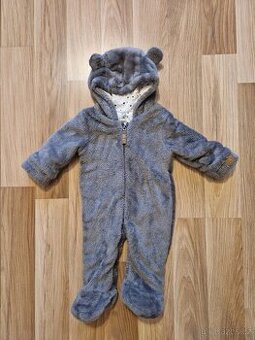 Zateplený overal s oušky F&F, vel. 68 (3-6 měs.)