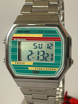 Retro digitálky panské, stopky, budík, datum, přísvit