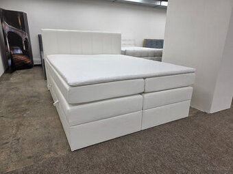 Nová boxspring postel MOETI KING 160x200cm s úl. prostorem