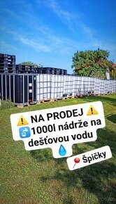 IBC nádrže na vodu 1000 litrů / 600litrů