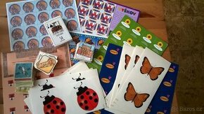 Pexeso Indiáni, další pexesa a retro dětské samolepky