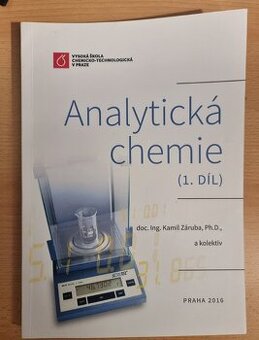 Prodám skripta ANALYTICKÁ CHEMIE 1. DÍL VŠCHT