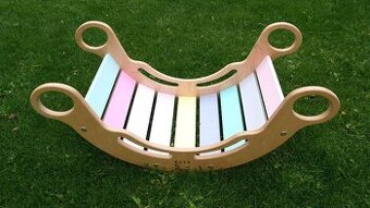 Dřevěná Montessori duhová houpačka - ELIS design