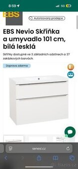 Koupelnová skříňka s umyvadlem
