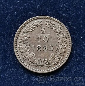 5/10 - 1885 František Josef l. - 1