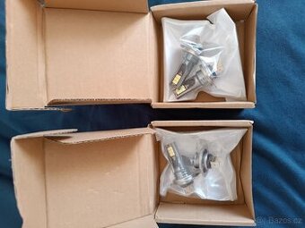 LED žárovky H7 6000K 4ks, nové nepoužité.