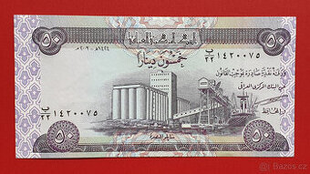 Bankovka IRÁK 50 Dinars rok 2003 stav UNC