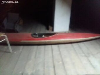 Vydra kanoe kajak laminatova cervena lod 340 cm