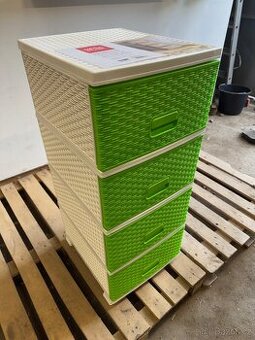 Komoda polyratan se zásuvnými šuplíky Mega Plast