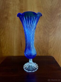 Váza cobalt výška 29,5 cm