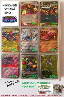 TCG Pokémon karty z edice Phantasmal Flames (ORIGINÁL)