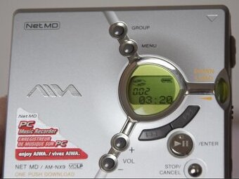 Minidisc Aiwa, AM-NX9, NET MD, MDLP, MD disky, manual