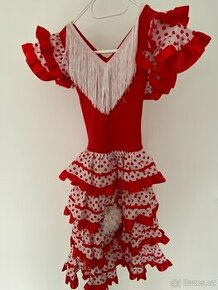 Dívčí šaty flamenco délka 94cm