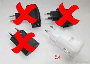 "Šuplíkové" síťové, USB, auto nabíječky a sluchátka vše OK - 1