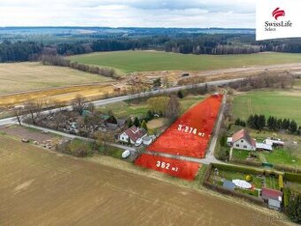 Prodej stavebního pozemku 3636 m2, Opatovec