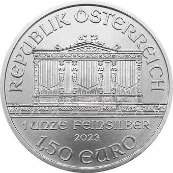 Mince Wiener Philharmoniker - 1 Oz, stříbrná
