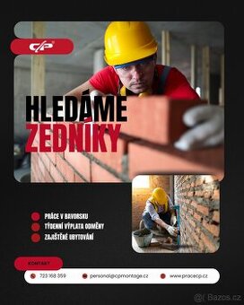 Práce v Německu s TÝDENNÍ výplatou - zedník