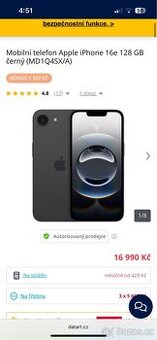 Prodám iPhone 16e