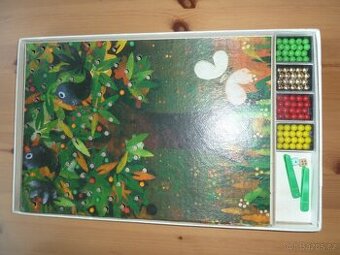 Retro hra Zlatá jablka Železnobrodské sklo kompletní