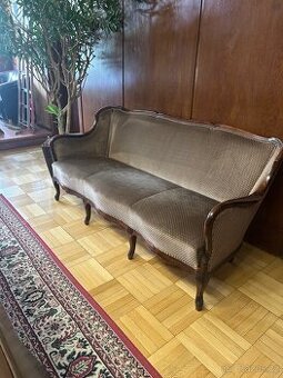Starožitná stylová pohovka a křesla